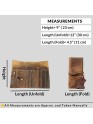 Pencil Roll-Up Holder Genuine Leather Pen Case Brush Pouch Handcrafted Organizer